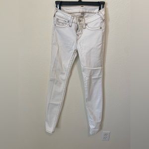 White true religion jeans, size 26